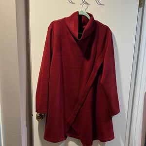 Elegant Red Women's Tunic